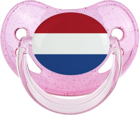 Bandera de San Eustaquio Piruleta Fisiológica Rosa con lentejuelas