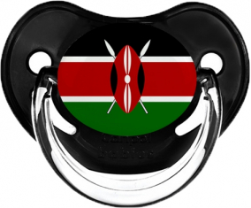 Bandera de Kenia Clásica Piruleta Fisiológica Negra