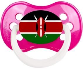 Bandera de Kenia anatómica tetina clásica rosa oscura