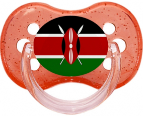 Kenia bandera rojo cereza brillo