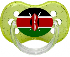 Bandera de purpurina de cereza verde de Kenia