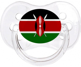 Kenia Bandera Clásica Transparente Cereza Lollipop