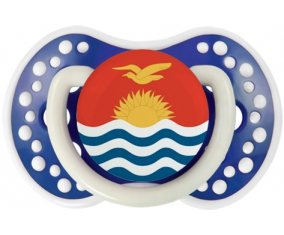 Bandera Kiribati lovi dynamic azul marino fosforescente