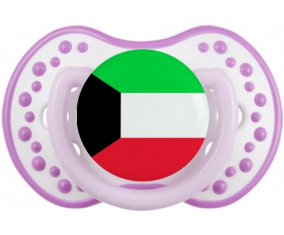 Bandera de sucete de Kuwait lovi dynamic clásico white-mauve