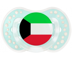 Bandera de Sucete de Kuwait lovi dynamic clásico retro-turquesa-laguna