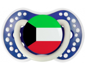 Bandera de Sucete de Kuwait lovi dynamic azul marino fosforescente