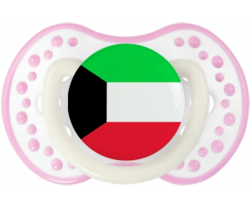 Bandera de suceto de Kuwait lovi dynamic fosforescente blanco-rosa