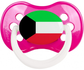 Bandera de Kuwait sucete anatómico clásico rosa oscura