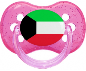 Kuwait bandera sucete cereza brillo rosa