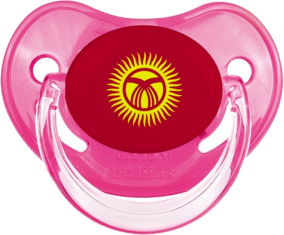 Bandera rosa clásica dragon-sweety de Kirguistán
