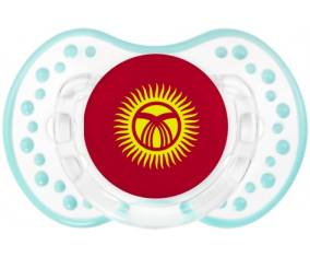 Bandera kirguisa Tetine lovi dynamic clásico retro-laguna blanca