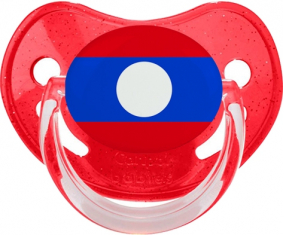 Laos Red Physiological Lollipop Glitter Flag