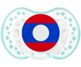 Bandera Laos Lollipop lovi dynamic clásico retro-laguna blanca