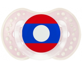 La bandera de Laos Lollipop lovi dynamic clásico retro-rosa-tierno