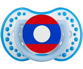 La bandera de Laos Lollipop lovi dynamic fosforescente blanco-azul