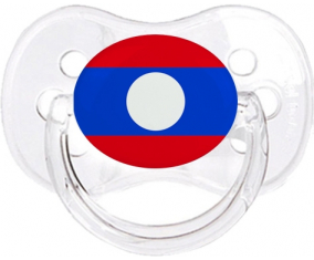 Laos Clásico Transparente Cereza Lollipop Bandera
