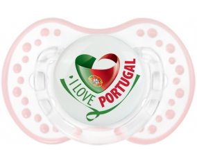 I Love Portugal design 2 Lollipop lovi dynamic clásico retro-blanco-rosa-tierno