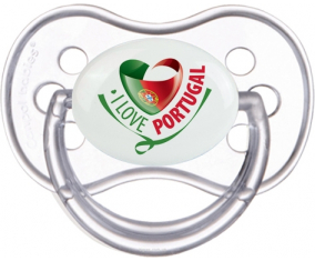 I Love Portugal diseño 2 Clásico Transparente Anatómico Lollipop