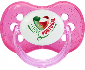 I Love Portugal diseño 2 Tetine Cherry Cherry Lentejuelas