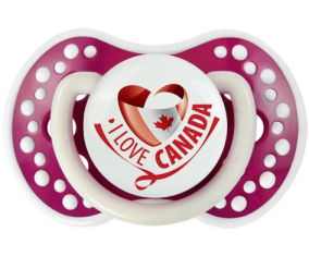I Love Canada design 2 Tetine lovi dynamic Fucsia Fosforescente