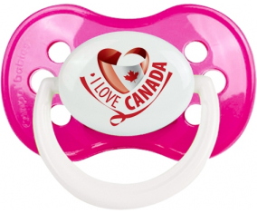Me encanta Canadá Diseño 2 Clásico Rosa Oscuro Anatómico Lollipop
