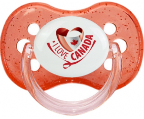 I Love Canada diseño 2 Lentejuelas Rojo Cherry Lollipop