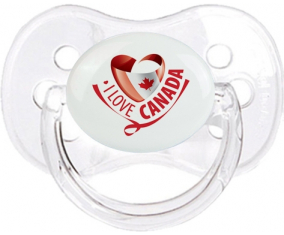 Me encanta Canadá Diseño 2 Clásico Transparente Cherry Lollipop