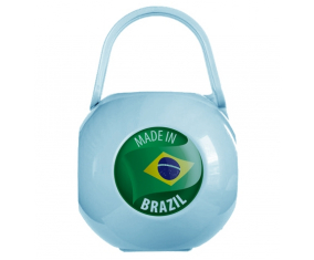 Azul hecho en BRASIL caja de piruletas