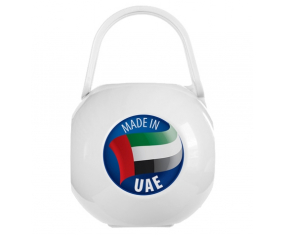 Blanco hecho en la caja de piruletas de los Emiratos Árabes Unidos