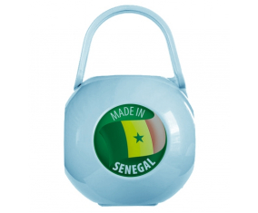 Azul hecho en senegal lollipop caja
