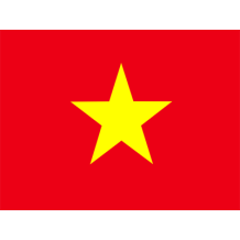 Bandera Oficial de Vietnam, ideal para personalizar artículos de bebé como bodis, baberos y más en chupete-bebe.com.