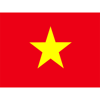 Bandera Oficial de Vietnam, ideal para personalizar artículos de bebé como bodis, baberos y más en chupete-bebe.com.