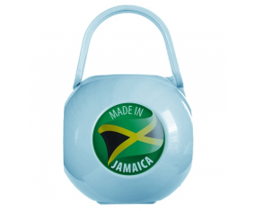 Azul hecho en jamaica caja de pezón
