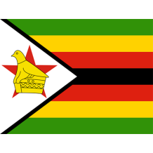 Bandera Oficial de Zimbabue, ideal para personalizar artículos para bebé en chupete-bebe.com.