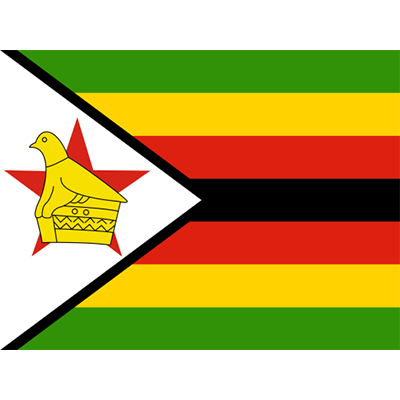 Bandera Oficial de Zimbabue, ideal para personalizar artículos para bebé en chupete-bebe.com.