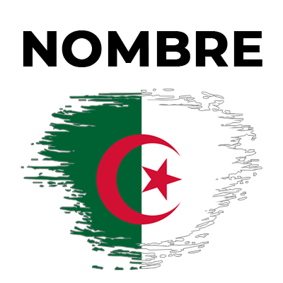 Bandera del efecto pincel argelino, ideal para personalizar artículos de bebé como chupetes y bodis.