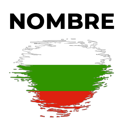 Bandera del efecto cepillo de Bulgaria, ideal para personalizar artículos para bebé y añadir un toque único.