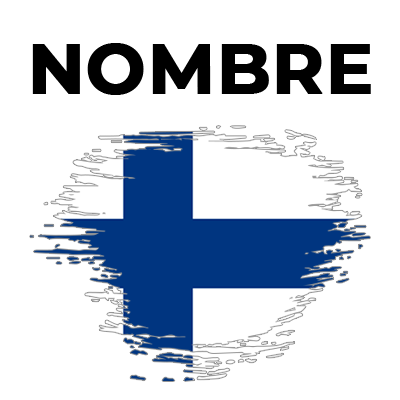 Bandera del efecto cepillo de Finlandia, ideal para complementar el estilo de tu bebé. Perfecto para chupetes y más.