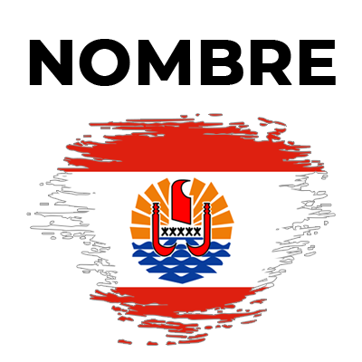 Bandera de pincel de la Polinesia Francesa, ideal para decorar artículos de bebé en chupete-bebe.com.