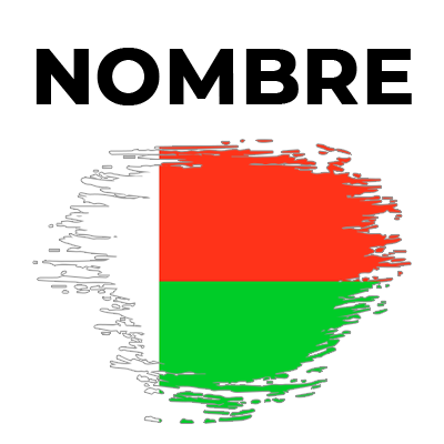 Bandera del efecto pincel Madagascar, ideal para personalizar artículos de bebé. Aquí puedes encontrar lo que buscas en chupete-
