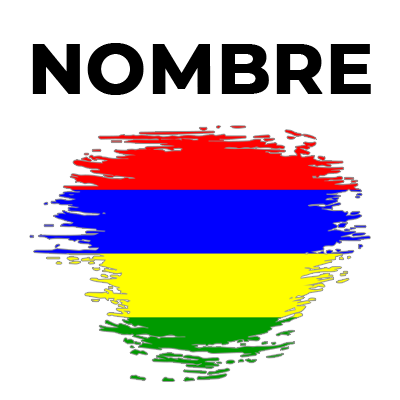 Efecto cepillo de bandera Mauricio: un diseño colorido y divertido para los pequeños. Ideal para complementar su estilo.