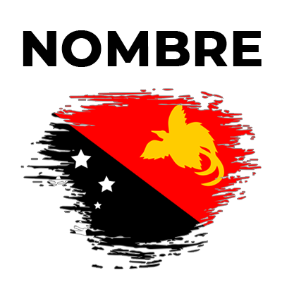 Diseño Papúa Nueva Guinea en pincel, ideal para accesorios de bebé en chupete-bebe.com. Aporta estilo y diversión a tu pequeño.