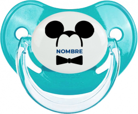Disney Mickey Black Ears Black Bow corbata con nombre: Chupete Fisiológica