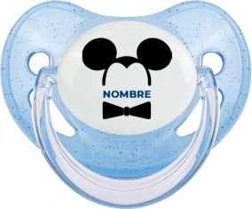 Disney Mickey Black Ears Black Bow corbata con nombre: Chupete Fisiológica