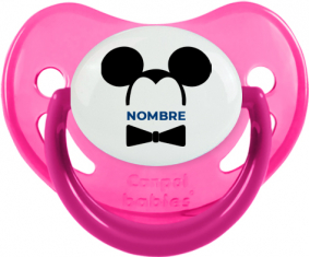 Disney Mickey Black Ears Black Bow corbata con nombre: Chupete Fisiológica