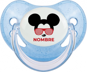 Disney Mickey Black Ears bisel rojo con nombre: Chupete Fisiológico