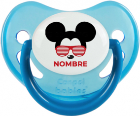 Disney Mickey Black Ears bisel rojo con nombre: Chupete Fisiológico