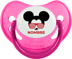 Disney Mickey Black Ears bisel rojo con nombre: Chupete Fisiológico