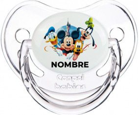 Disney Mickey Donald más bien y bingo diseño 1 con nombre: Chupete Fisiológico