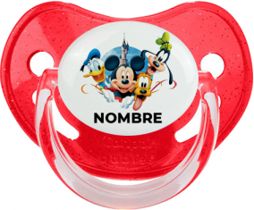 Disney Mickey Donald más bien y bingo diseño 1 con nombre: Chupete Fisiológico